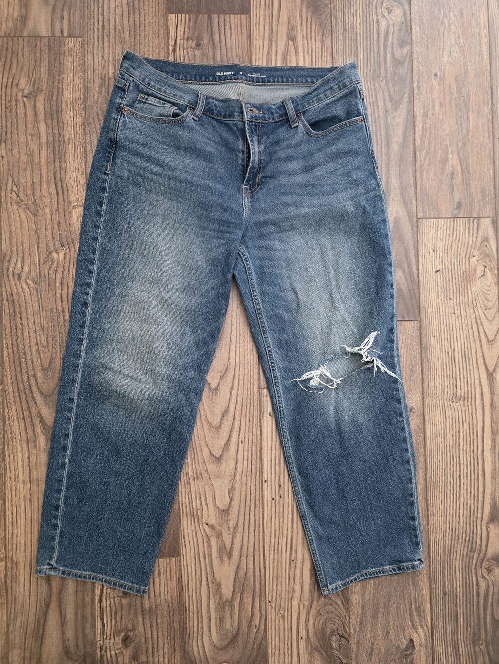 Old Navy Mid Rise Boyfriend Loose Jeans Size 12